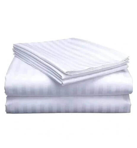 Satin Stripe Bedsheet Set