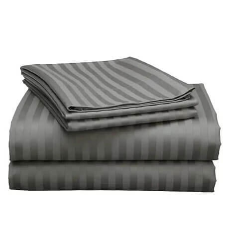 Satin Stripe Bedsheet Set