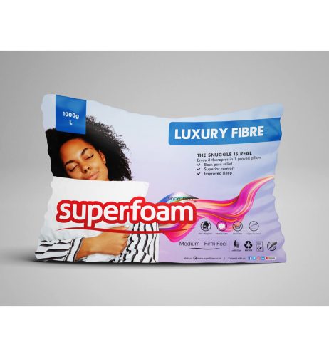 Fibre Pillow 750 gm Superfoam luxury fibre pillow_1000g