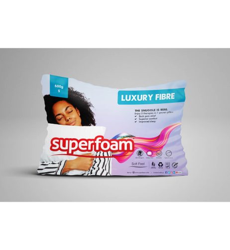 Fibre Pillow 750 gm Superfoam luxury fibre pillow_600g