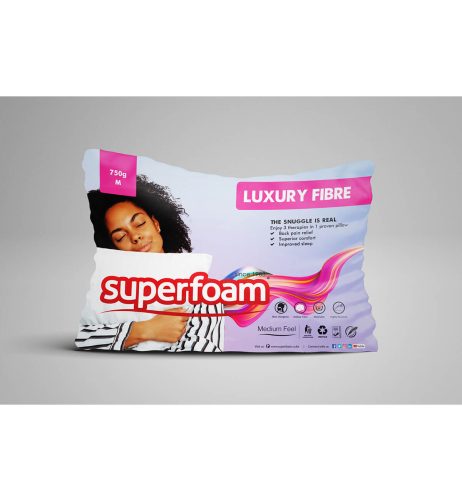 Fibre Pillow 750 gm Superfoam luxury fibre pillow_750g